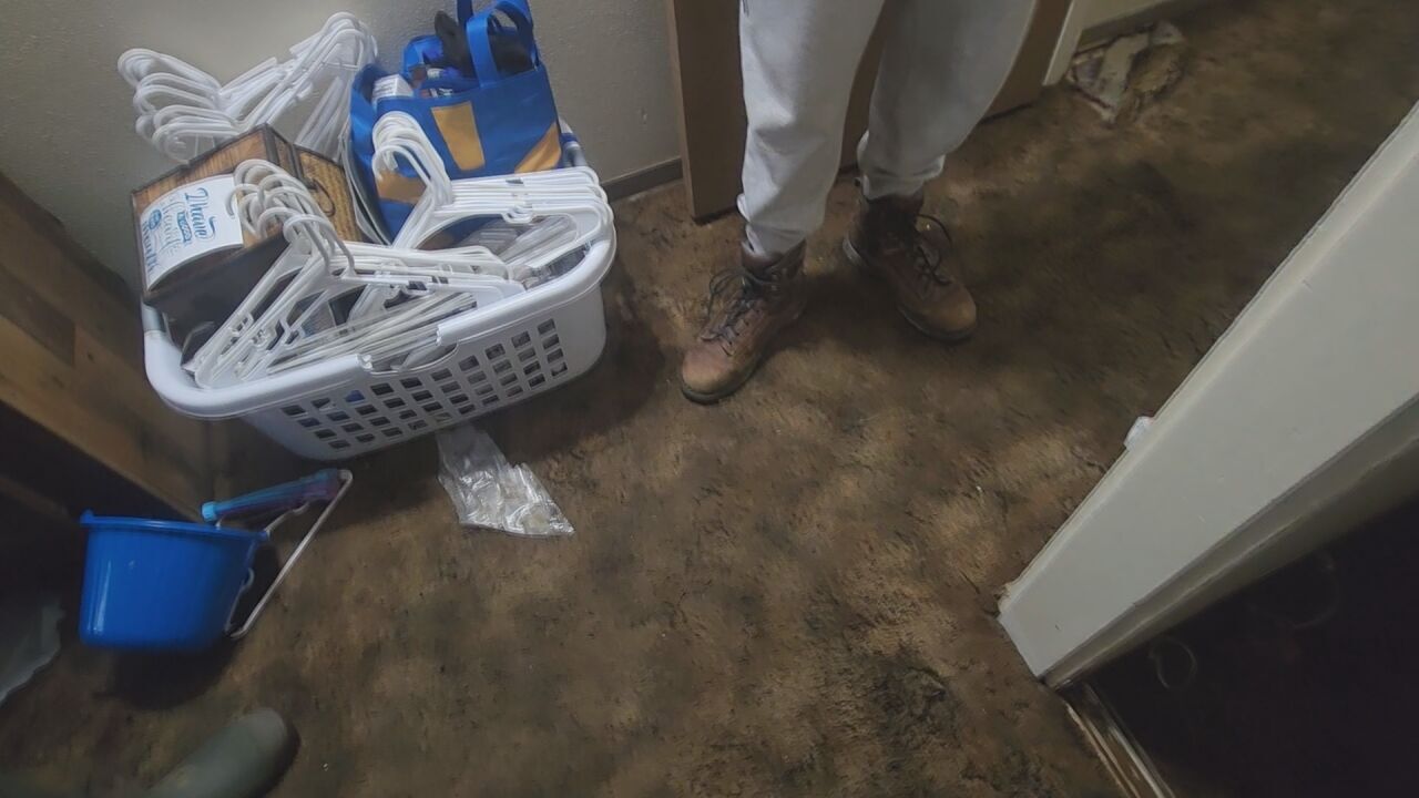 Stained carpet